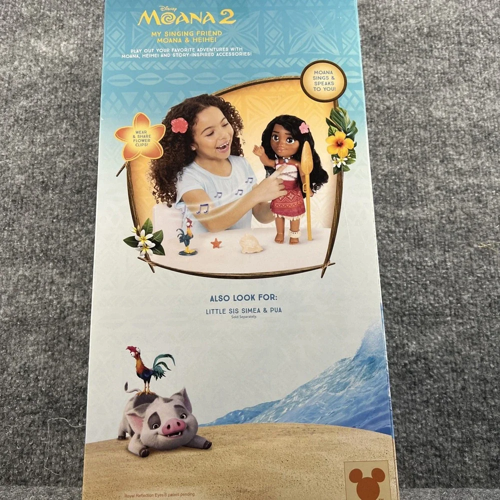 Disney Moana 2 My Singing Friend Doll & Heihei - Brand New In Box (NIB)